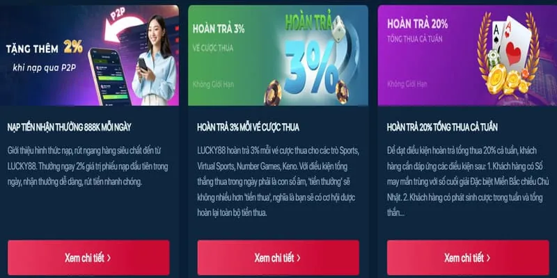Giao diện tổng quan nền tảng Win2888 Info với các tính năng giải trí đa dạng